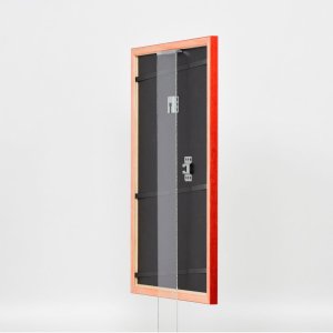 Efect cadru din lemn profil 89 roșu 27x48 cm sticlă acrilică