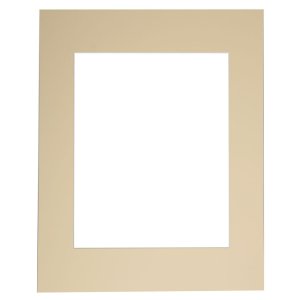 Schrägschnitt-Passepartout - 30x40 cm - creme