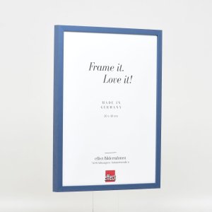 Effect Holzrahmen Profil 35 blau 28x35 cm Normalglas