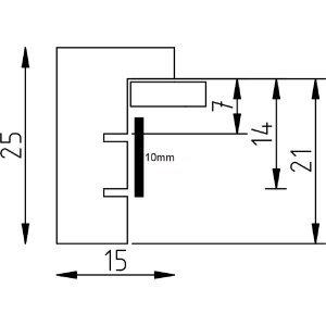 Efect cadru din lemn profil 35 roșu 28x35 cm sticlă normală + distanțier