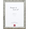 Effect Holzrahmen Profil 94 silber 28x35 cm mit Antireflexglas