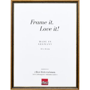 Effect Massiv-Holzrahmen Profil 22 braun-gold 29,7x42 cm...