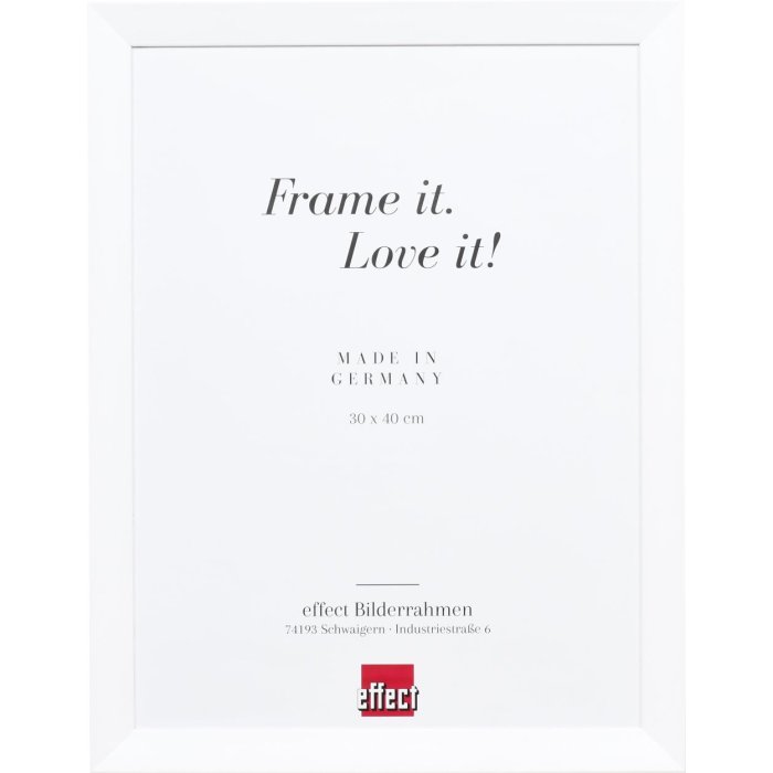 Efect cadru din lemn Top N alb 29.7x42 cm sticlă acrilică