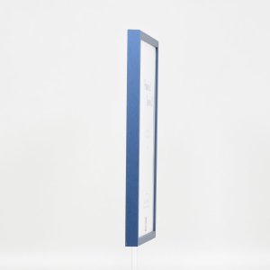 Effect Holzrahmen Profil 35 blau 30x30 cm mit Antireflexglas