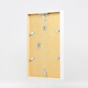 Effect Holzrahmen Profil 35 weiß 30x30 cm Antireflexglas