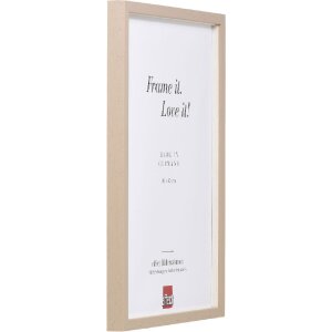 Efect cadru din lemn profil 35 maro deschis 30x30 cm sticlă normală + distanțier