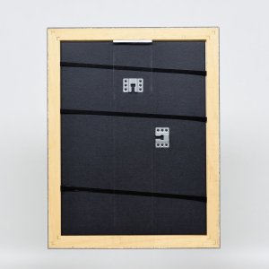 Effect Holzrahmen Profil 94 silber 30x30 cm mit Antireflexglas