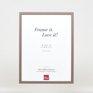 Effect Holzrahmen Profil 35 braun 30x30 cm mit Museumsglas