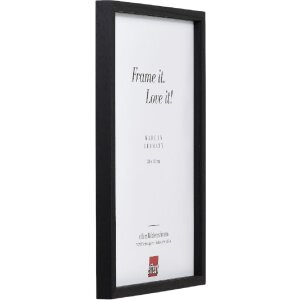 Efect cadru din lemn profil 35 negru 30x40 cm sticlă normală + distanțier