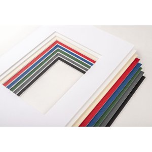 Walther Schrägschnitt-Passepartout Polarweiß 15x20 10x15 cm 1,4 mm