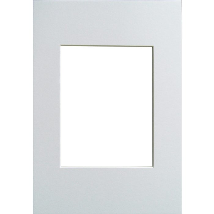Walther Design Schrägschnitt-Passepartout 30x40 cm polarweiß 20x27 cm säurefrei