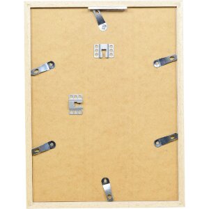 Efect cadru din lemn profil 33 alb 30x40 cm sticlă muzeu