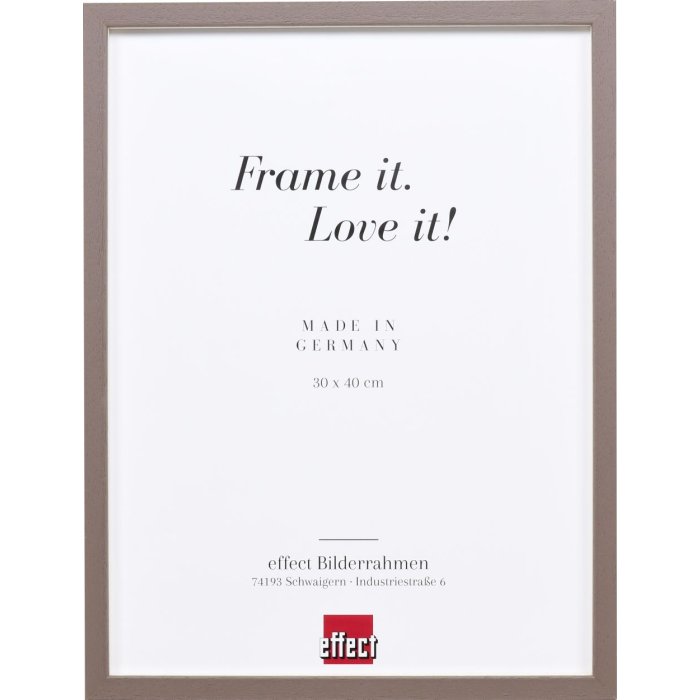 Effect Holzrahmen Profil 35 braun 30x45 cm mit Normalglas