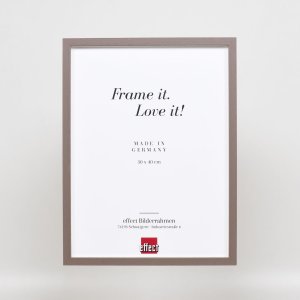 Effect Holzrahmen Profil 35 braun 30x45 cm mit Normalglas