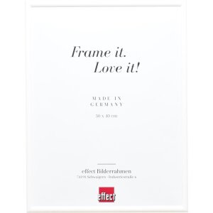 Efect cadru din lemn masiv profil 20 alb 30x45 cm sticlă...