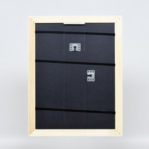 Effect Holz-Barockrahmen Profil 37 weiß 30x45 cm Museumsglas