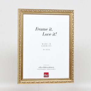 Effect Holz-Barockrahmen Profil 37 antiksilber 30x45 cm Museumsglas