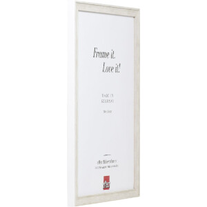 Efect cadru din lemn profil 2070 sticlă muzeu 30x45 cm alb