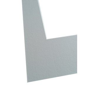 Schrägschnitt-Passepartout - 13x18 cm - schneeweiß