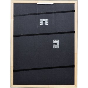 Effect Holzrahmen Profil 2070 Antireflexglas 30,5x91,5 cm silber