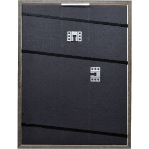 Efect cadru din lemn masiv profil 25 verde 40x40 cm sticlă transparentă