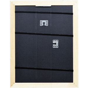 Efect cadru baroc din lemn profil 37 alb 40x40 cm sticlă muzeu