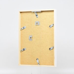 Effect Holzrahmen Profil 35 weiß 40x50 cm Antireflexglas