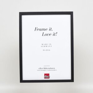 Effect Holzrahmen Profil 35 schwarz 40x50 cm Normalglas