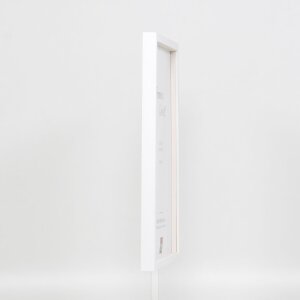 Effect Holzrahmen Profil 35 weiß 40x50 cm Normalglas Abstandshalter
