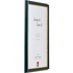 Efect cadru din lemn profil 21 albastru 40x50 cm sticlă acrilică