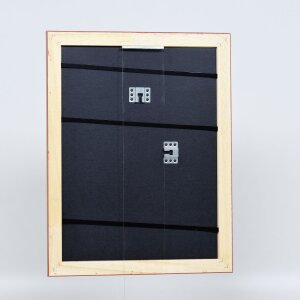 Effect Holz-Barockrahmen Profil 37 antiksilber 40x60 cm mit Museumsglas