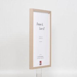 Effect Holzrahmen Profil 35 hellbraun 42x59 cm mit Normalglas und Abstandshalter