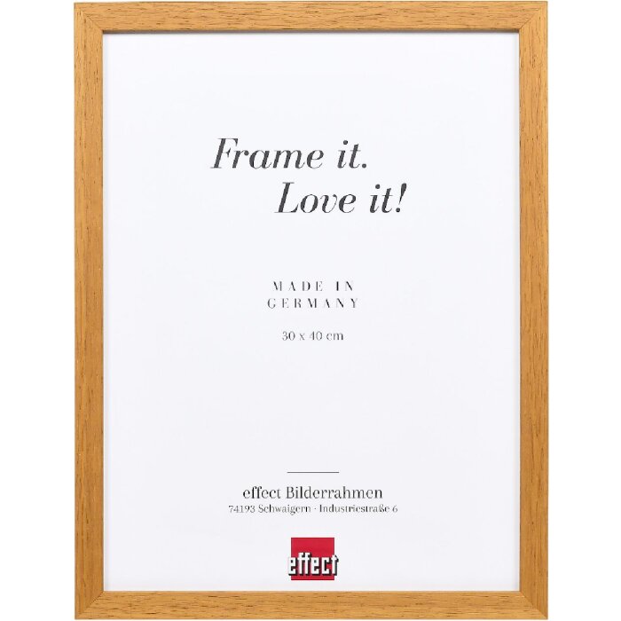 Efect cadru din lemn profil 33 stejar 42x59.4 cm sticlă muzeu