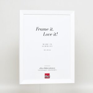 Efect cadru din lemn Top N alb 42x59.4 cm sticlă muzeu