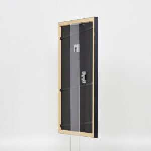 Effect Holzrahmen Profil 38 grau 45x60 cm Normalglas