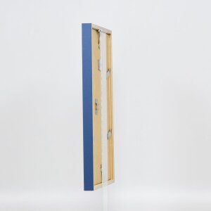 Effect Holzrahmen Profil 35 blau 45x60 cm Normalglas Abstandshalter