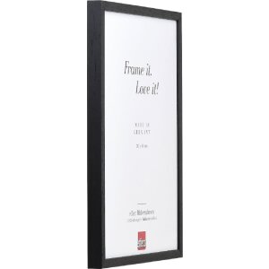 Efect cadru din lemn profil 35 negru 45x80 cm sticlă normală