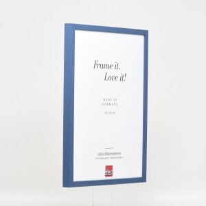 Effect Holzrahmen Profil 35 blau 45x80 cm Antireflexglas