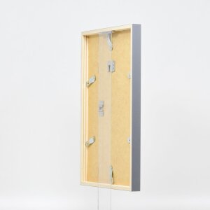 Effect Holzrahmen Profil 35 anthrazit 45x80 cm Museumsglas