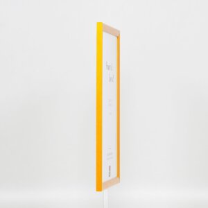 Efect cadru din lemn profil 89 maro deschis 50x50 cm sticlă normală