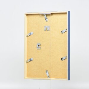 Effect Holzrahmen Profil 35 blau 50x50 cm Antireflexglas