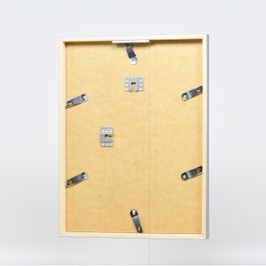 Effect Holzrahmen Profil 35 hellgrau 50x50 cm Antireflexglas