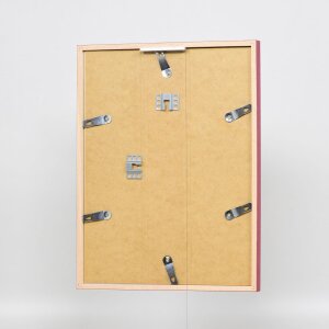 Effect Holzrahmen Profil 35 rot 50x50 cm mit Normalglas und Abstandshalter