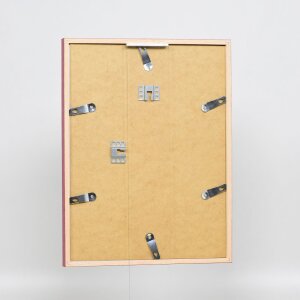 Effect Holzrahmen Profil 35 rot 50x50 cm mit Normalglas und Abstandshalter