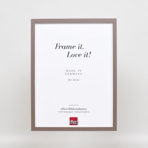 Effect Holzrahmen Profil 35 braun 50x50 cm mit Normalglas