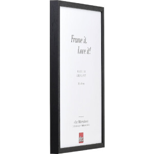 Efect cadru din lemn profil 35 negru 50x60 cm sticlă anti-reflexivă