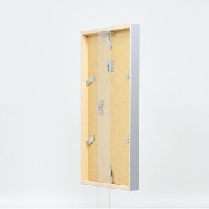 Effect Holzrahmen Profil 35 hellgrau 50x60 cm mit Antireflexglas