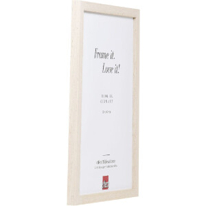 Efect cadru din lemn profil 33 alb 50x70 cm sticlă muzeu