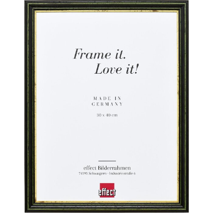 Rama foto din lemn masiv Profil 21 verde 59,4x84,1 cm cu acrilic