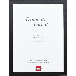 Effect Holzrahmen Profil 2210 schwarz 60x80 cm Normalglas